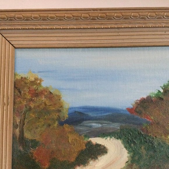 Original art painting on canvas board small landscape wall hanging home decor - Picture 3 of 7